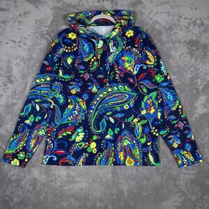 Polo Ralph Lauren Navy Paisley Hooded Long Sleeve T-Shirt Mens M